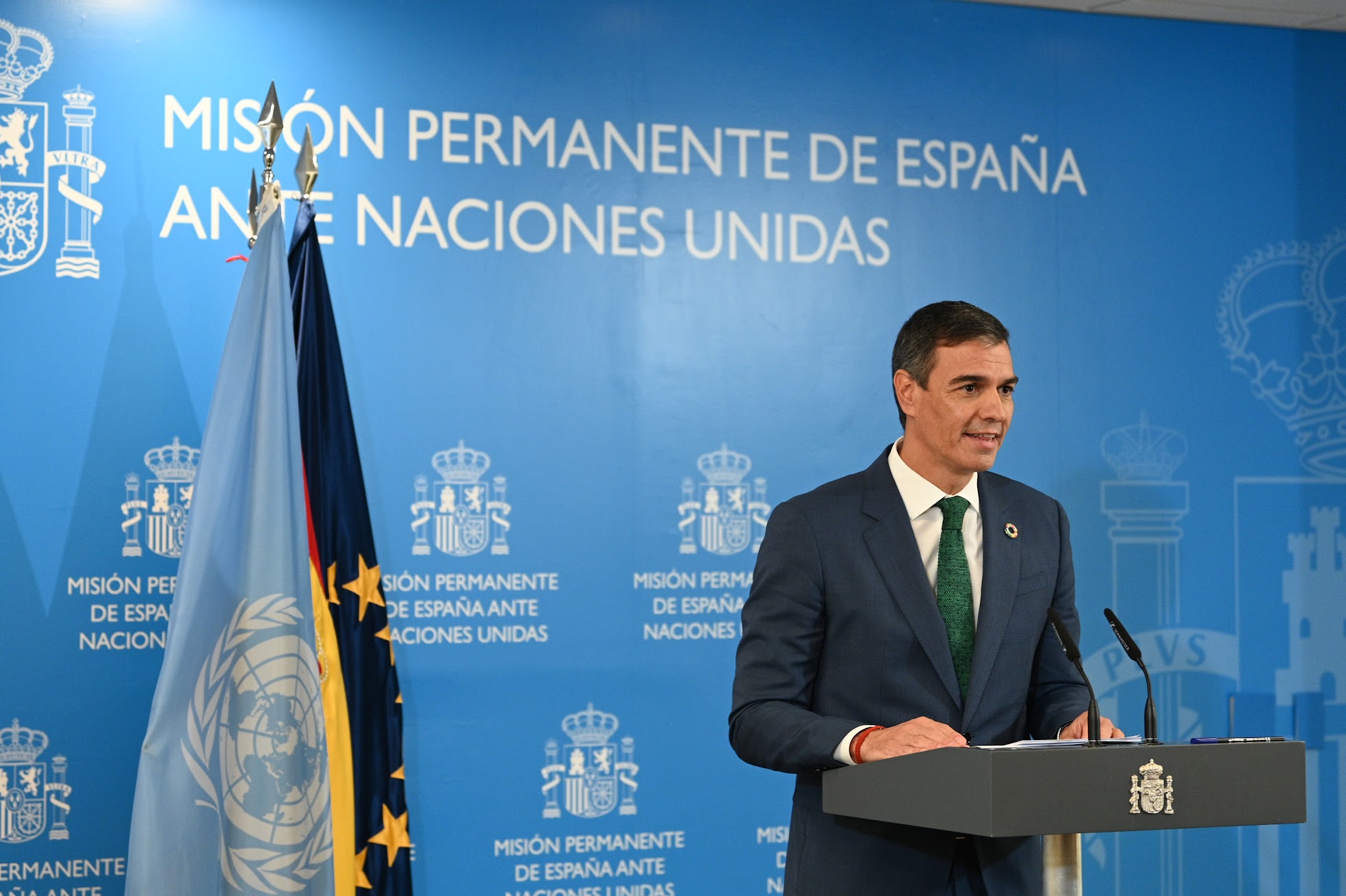Pedro Sánchez defiende que la paz, la democracia y el desarrollo son esenciales para el progreso de las naciones