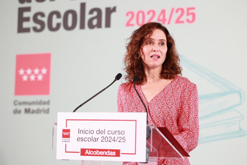 Díaz Ayuso inaugura el curso escolar 2024/25 en Alcobendas