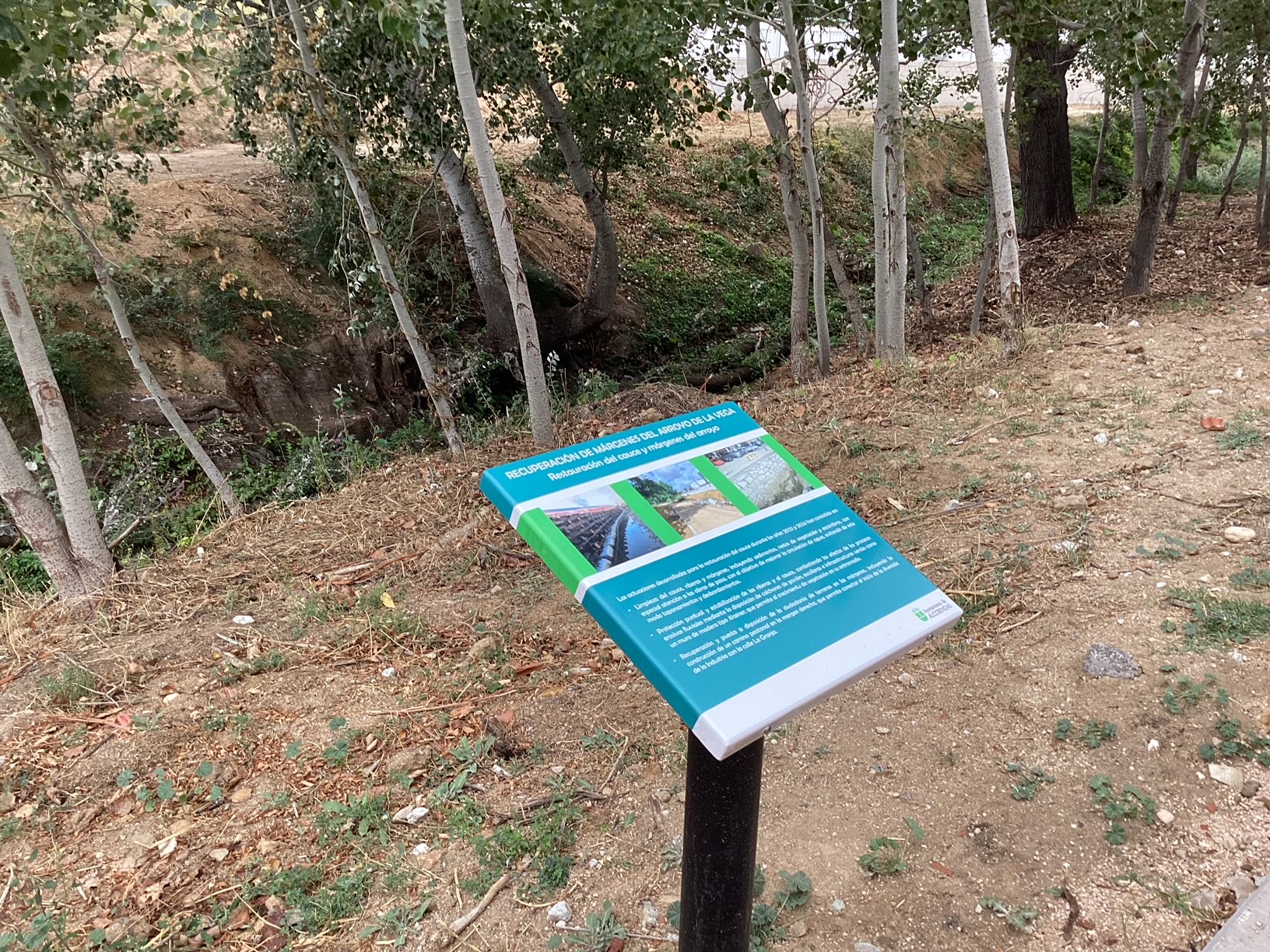 Nueva Senda Verde 1km en el arroyo de la Vega de Alcobendas