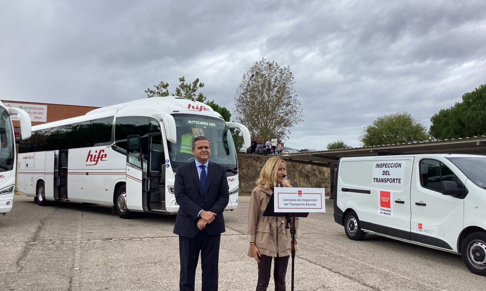 Comunidad Madrid inspeccionará autobuses transporte escolar este curso