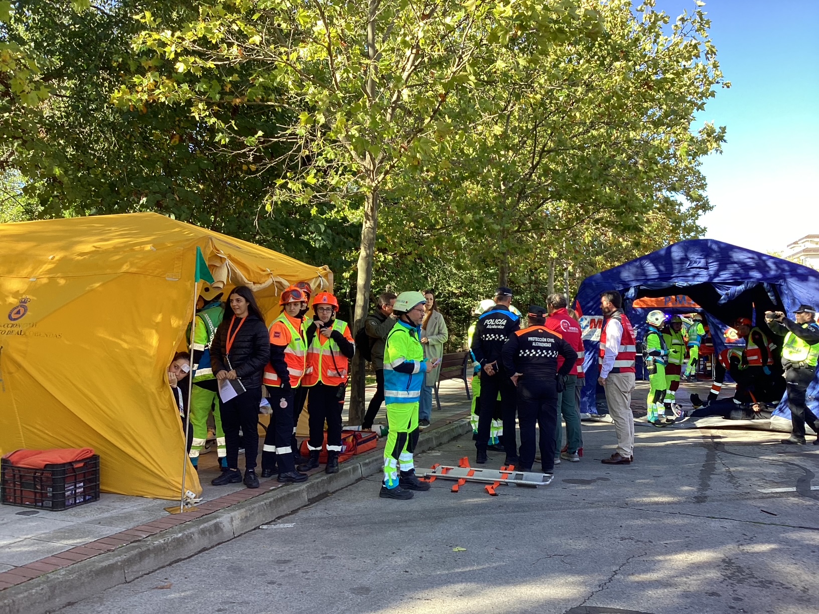 CAM despliega en Alcobendas primer simulacro Plan de Emergencias