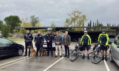 Policía Local Tres Cantos presenta las unidades Canina y Ciclista