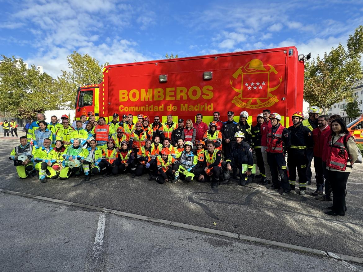 CAM despliega un simulacro Plan de Emergencia en Alcobendas