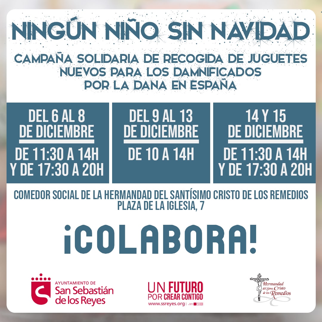 Campaña San Sebastián de los Reyes "Ningún niño sin Navidad"