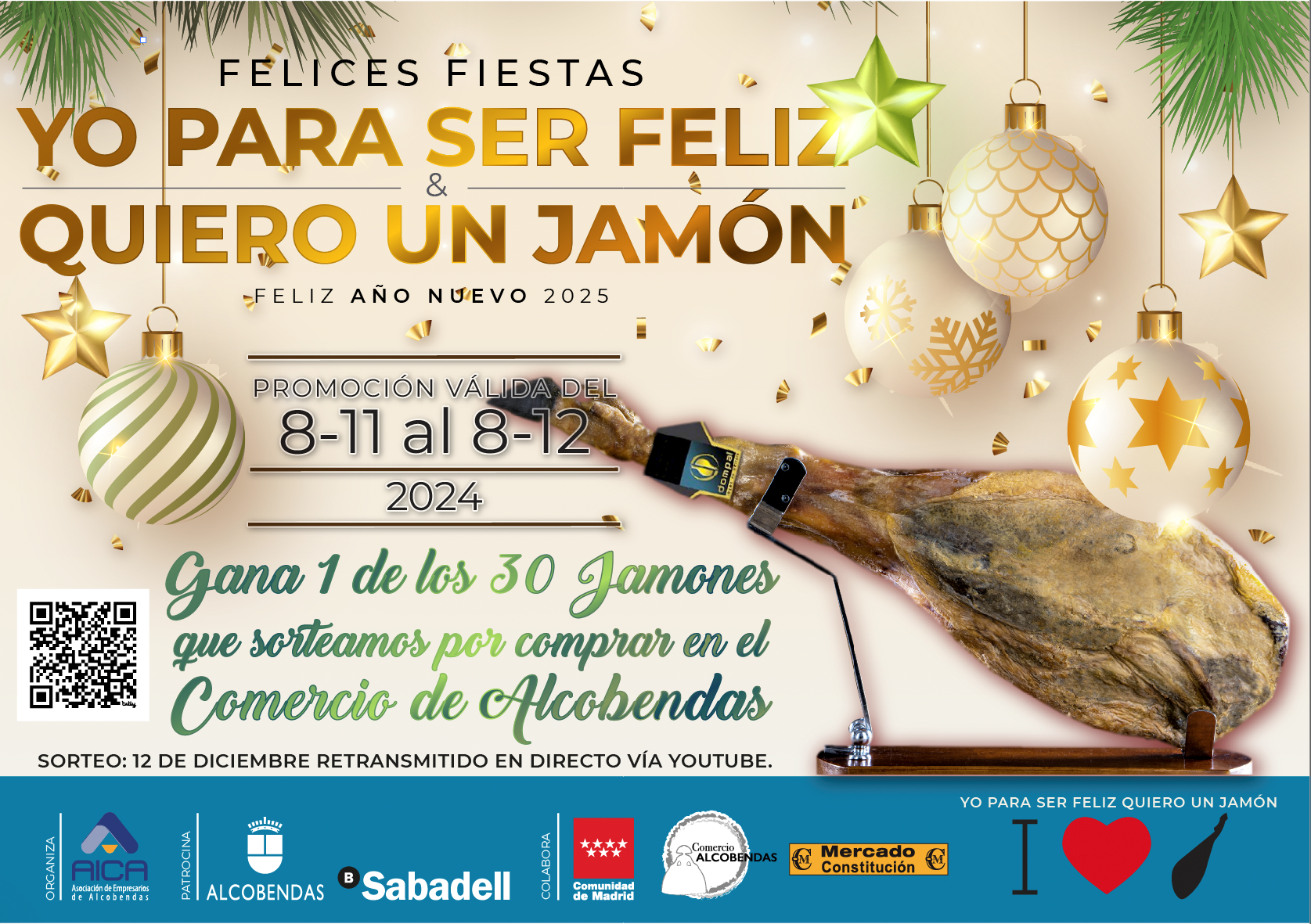 AICA Alcobendas lanza su campaña "Yo para ser feliz quiero un jamón"