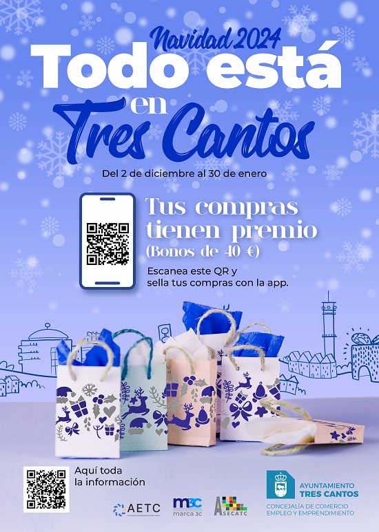 Campaña de Navidad en los comercios "Todo está en Tres Cantos"