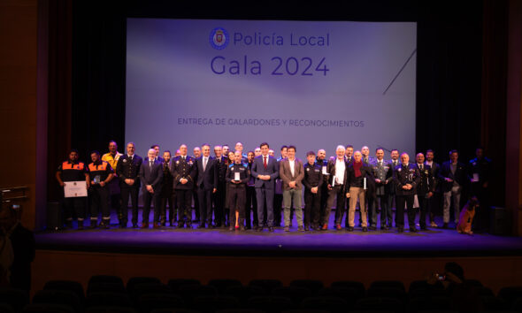 Premios y reconocimientos en la Gala Policía Local Tres Cantos 2024