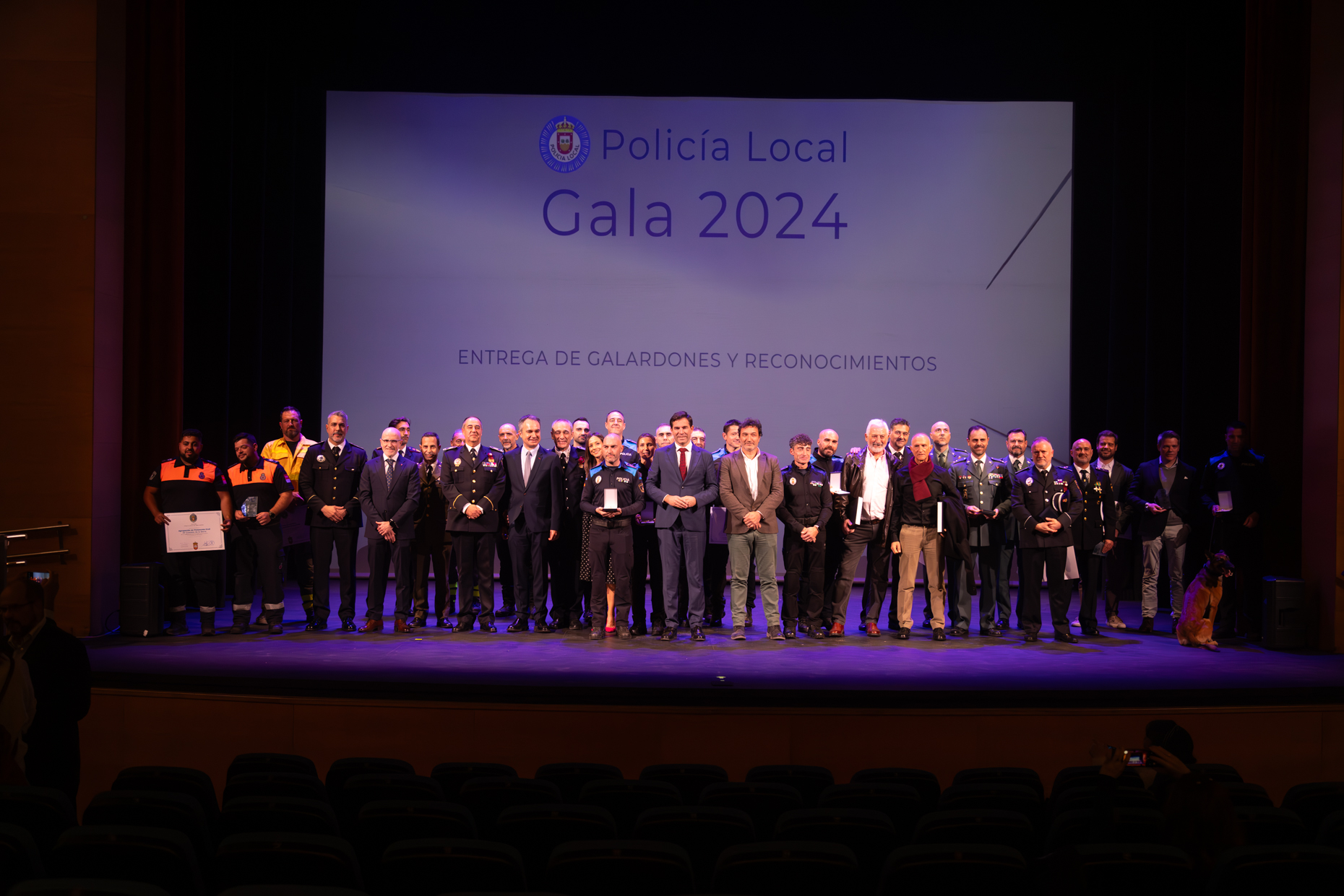 Premios y reconocimientos en la Gala Policía Local Tres Cantos 2024