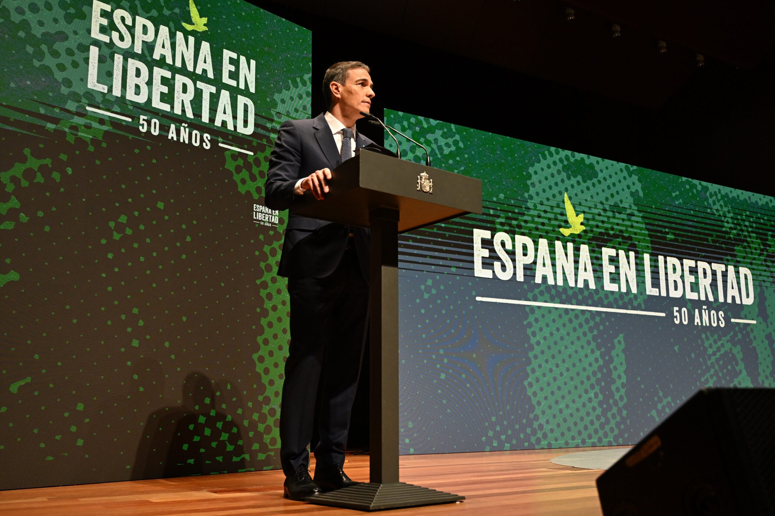 Pedro Sánchez preside acto inaugural "España en Libertad" en Museo Reina Sofía