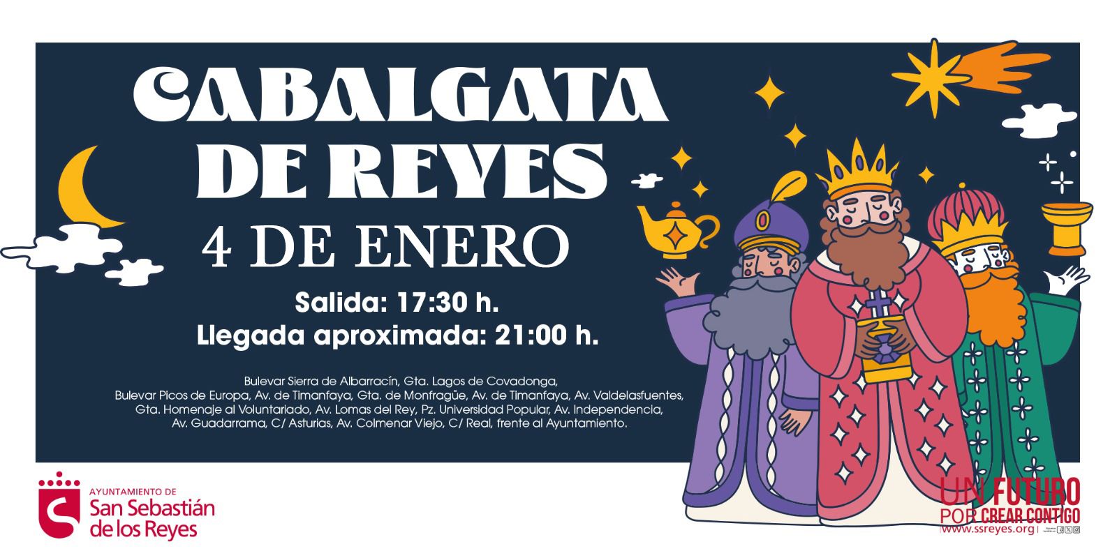 Sanse adelanta Cabalgata Reyes Magos al 4 enero previsión mal tiempo