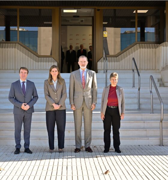 Felipe VI preside 40 aniversario de GMV aeroespacial con sede en Tres Cantos