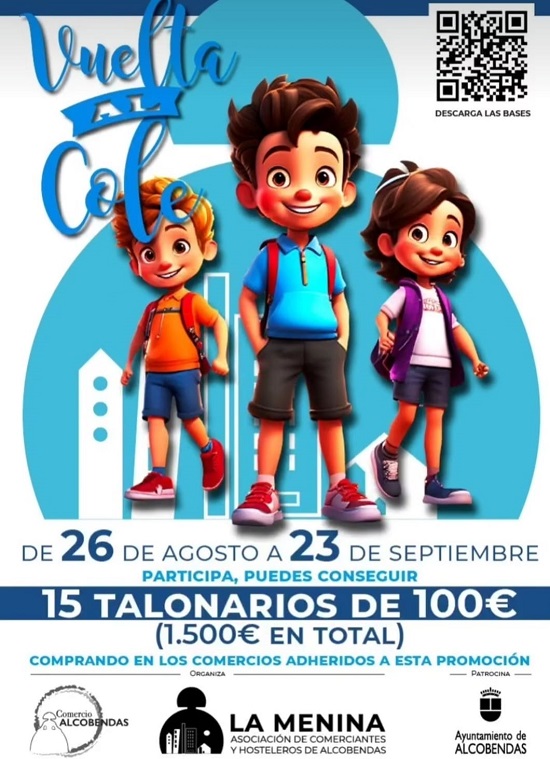 campaña “Vuelta al cole” de Alcobendas sortea 1.500 euros para comprar en el comercio local